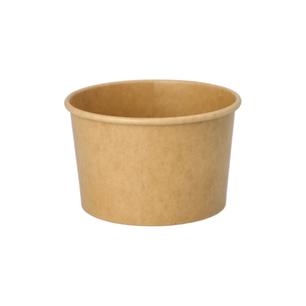 50 Eisbecher, Pappe 200 ml Ø 9,5 cm · 6 cm braun