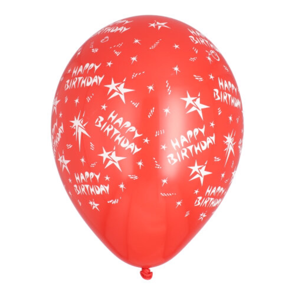 10 Luftballons Ø 29 cm farbig sortiert "Happy Birthday"