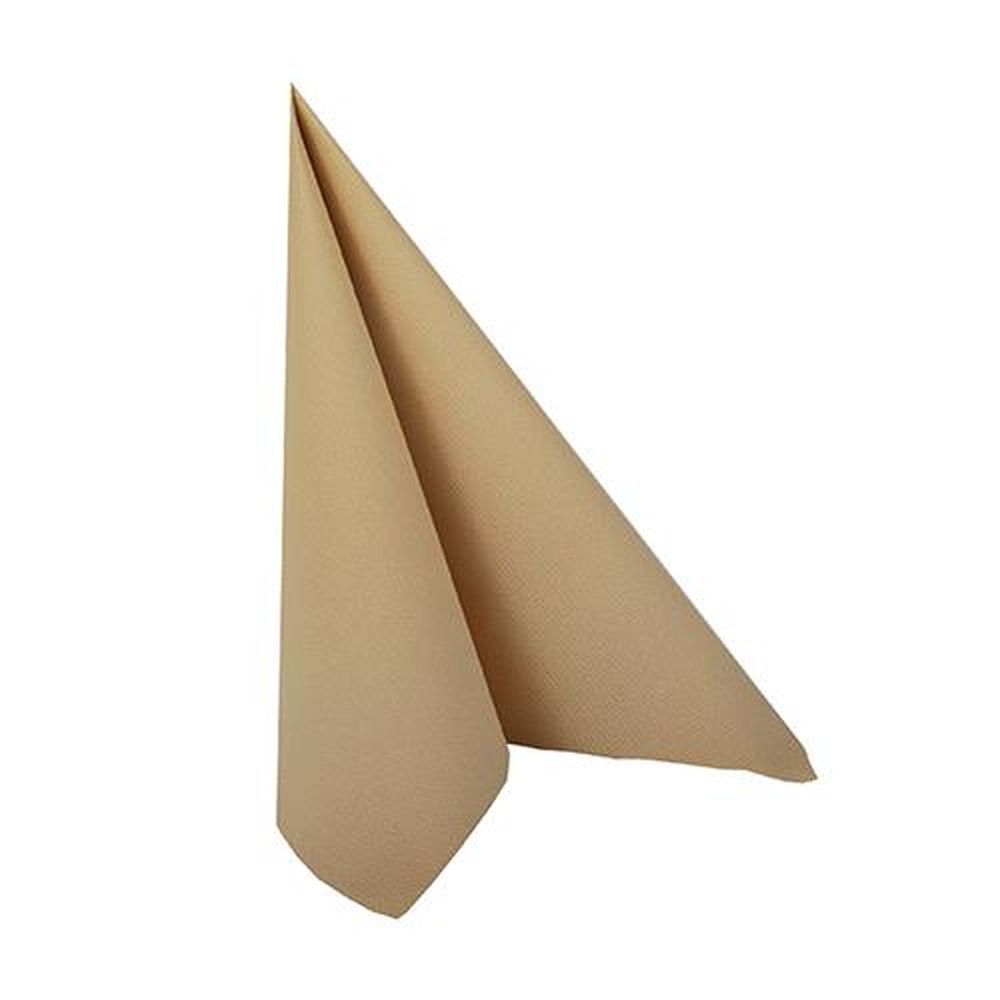 20 Servietten "ROYAL Collection" 1/4-Falz 25 cm x 25 cm sand