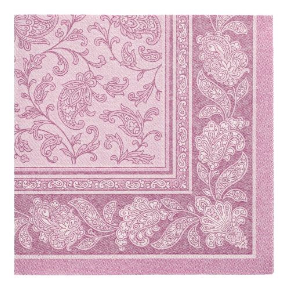 20 Servietten "ROYAL Collection" 1/4-Falz 40 cm x 40 cm lila "Ornaments"