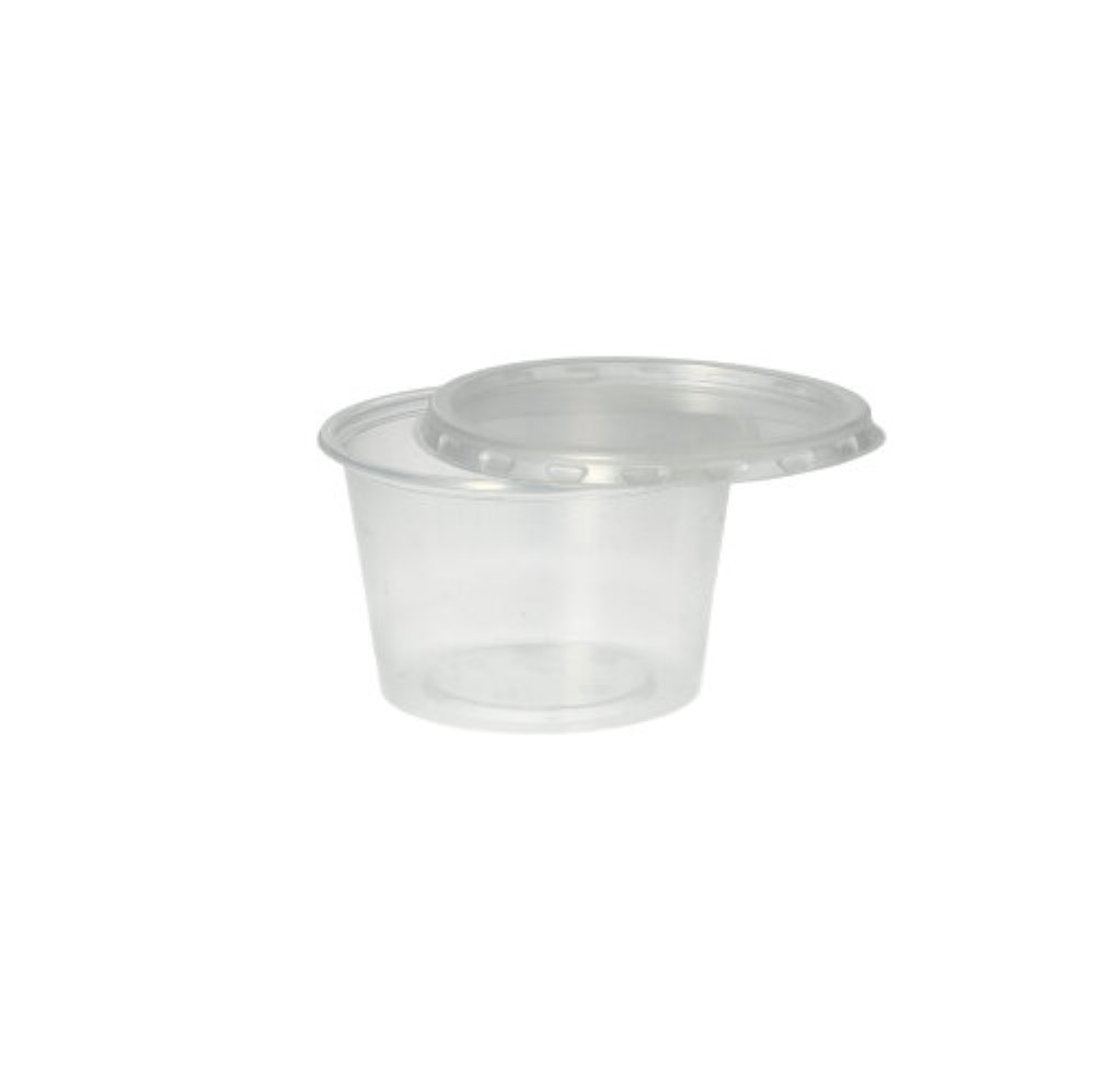 50 Deckel für Dressingbecher, PP Ø 7,1 cm · 0,5 cm transparent