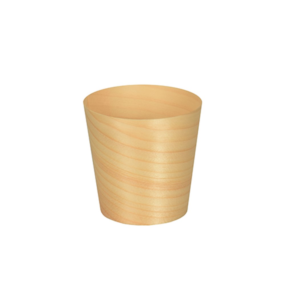 50 Fingerfood - Schalen, Holz "pure" rund Ø 6 cm · 6 cm