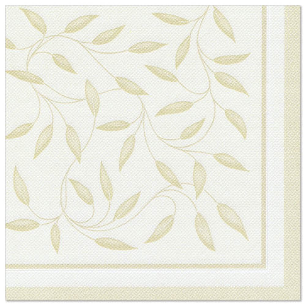 50 Servietten "ROYAL Collection" 1/4-Falz 40 cm x 40 cm champagner "New Mediterran"