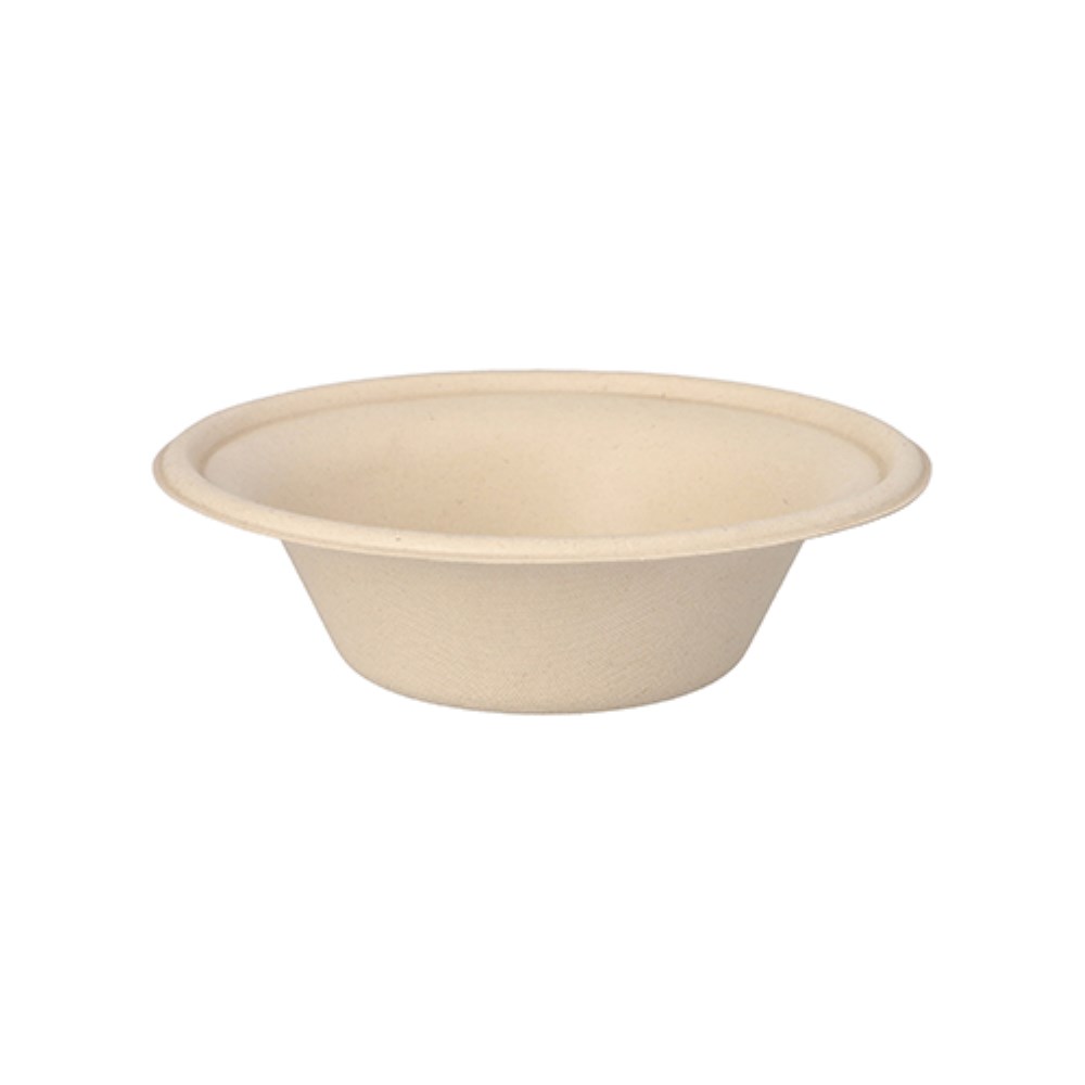 50 Schalen, Zuckerrohr "pure" 380 ml Ø 15,5 cm · 4,6 cm natur