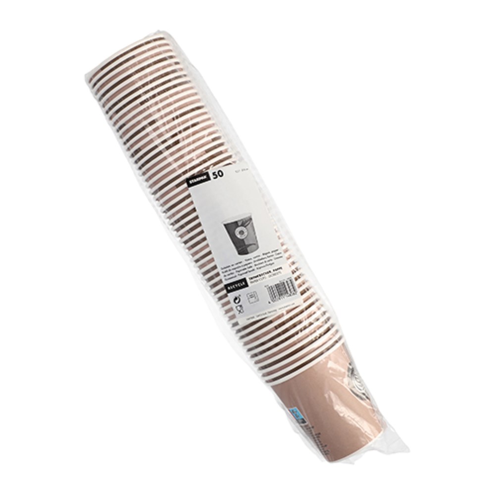 50 Trinkbecher, Pappe "To Go" 0,2 l Ø 8 cm · 9,1 cm "Barista Time"