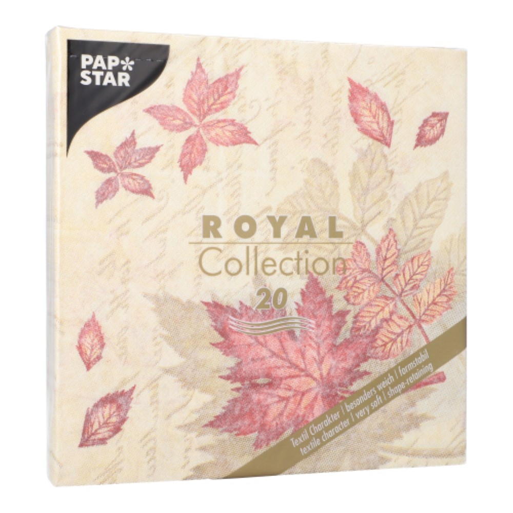 20 Servietten "ROYAL Collection" 1/4-Falz 40 cm x 40 cm "Autumn Colours"
