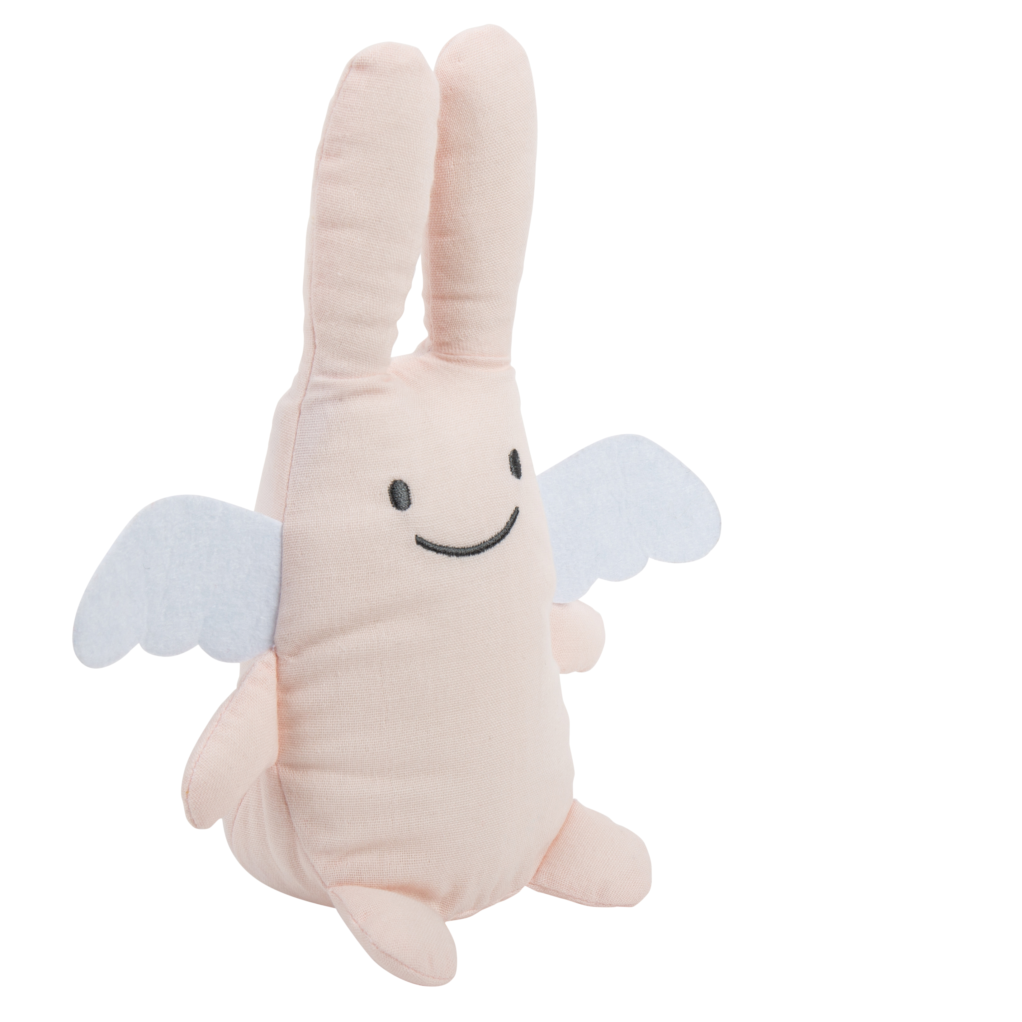 Musik Spieluhr Engelshase 24Cm - Pouder Pink Organic Cotton