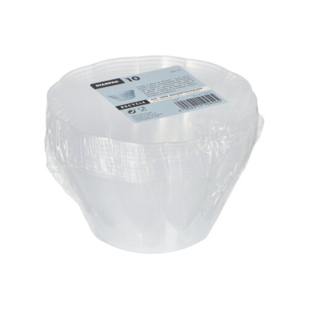 10 Eis- und Dessertschalen 400 ml Ø 12 cm · 7 cm glasklar