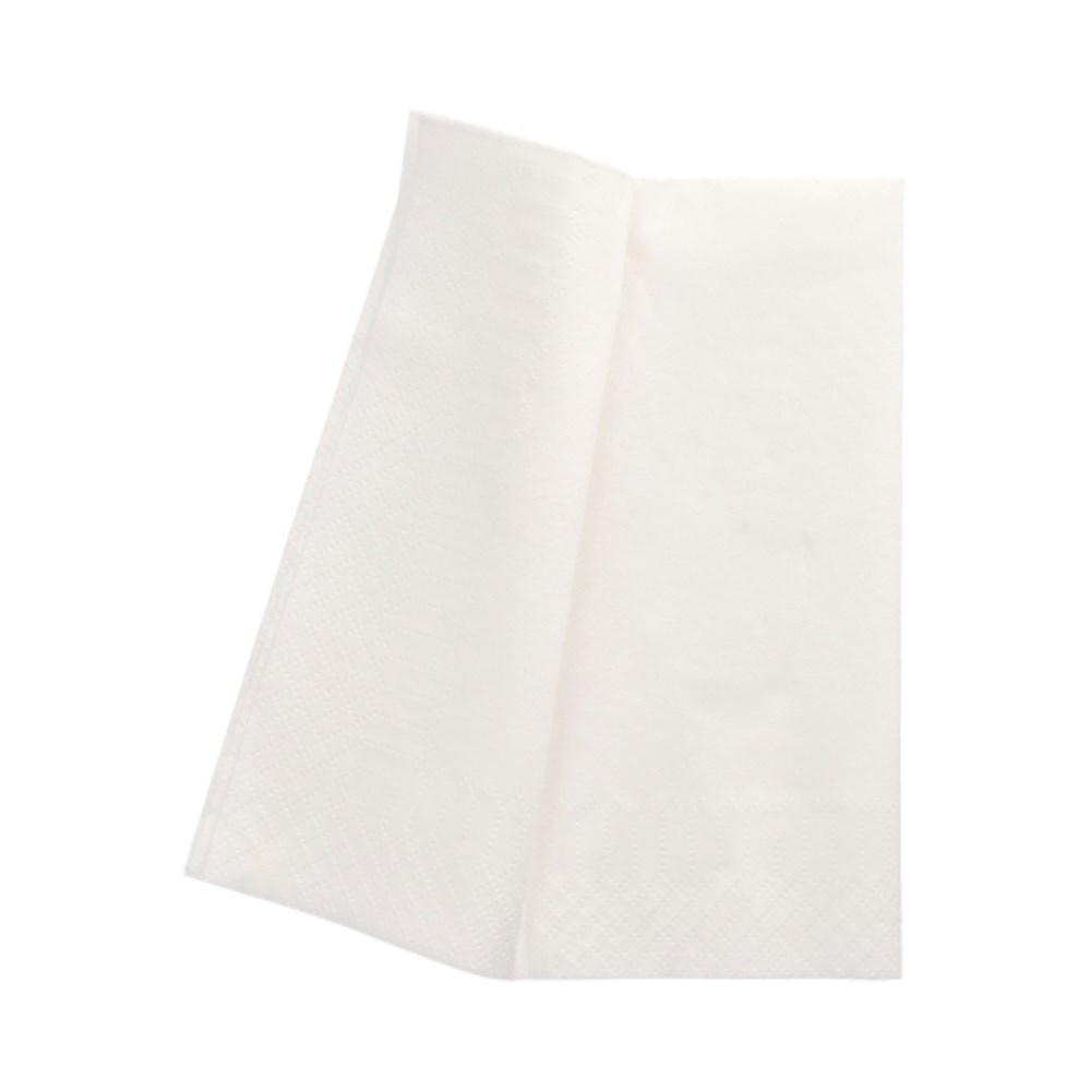 250 Servietten, 2-lagig 1/8-Falz 33 cm x 33 cm weiss