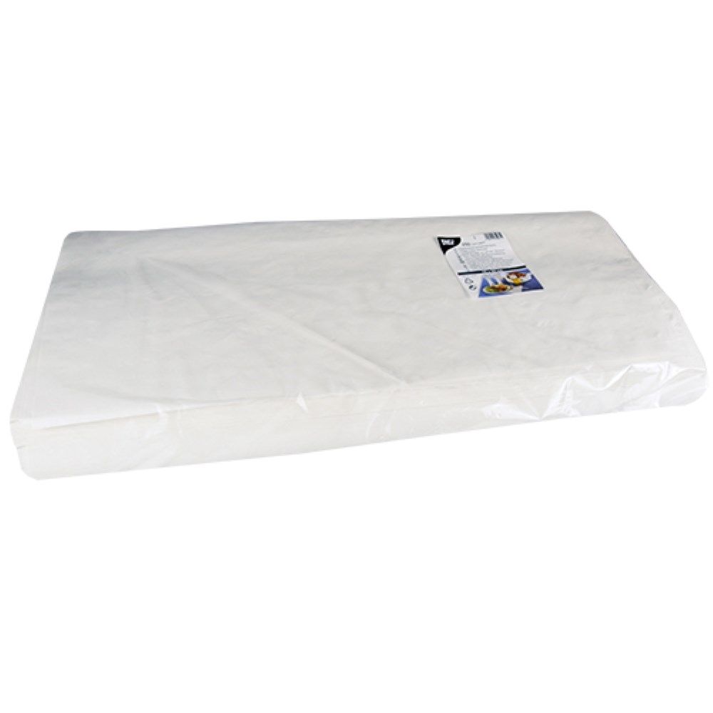 250 Blatt Papiertischtuch mit Damastprägung eckig 70 cm x 60 cm weiss