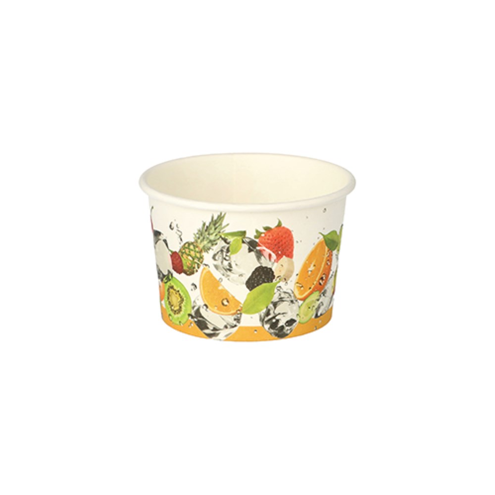 50 Eisbecher, Pappe 125 ml Ø 7,5 cm · 4,8 cm "Früchte"