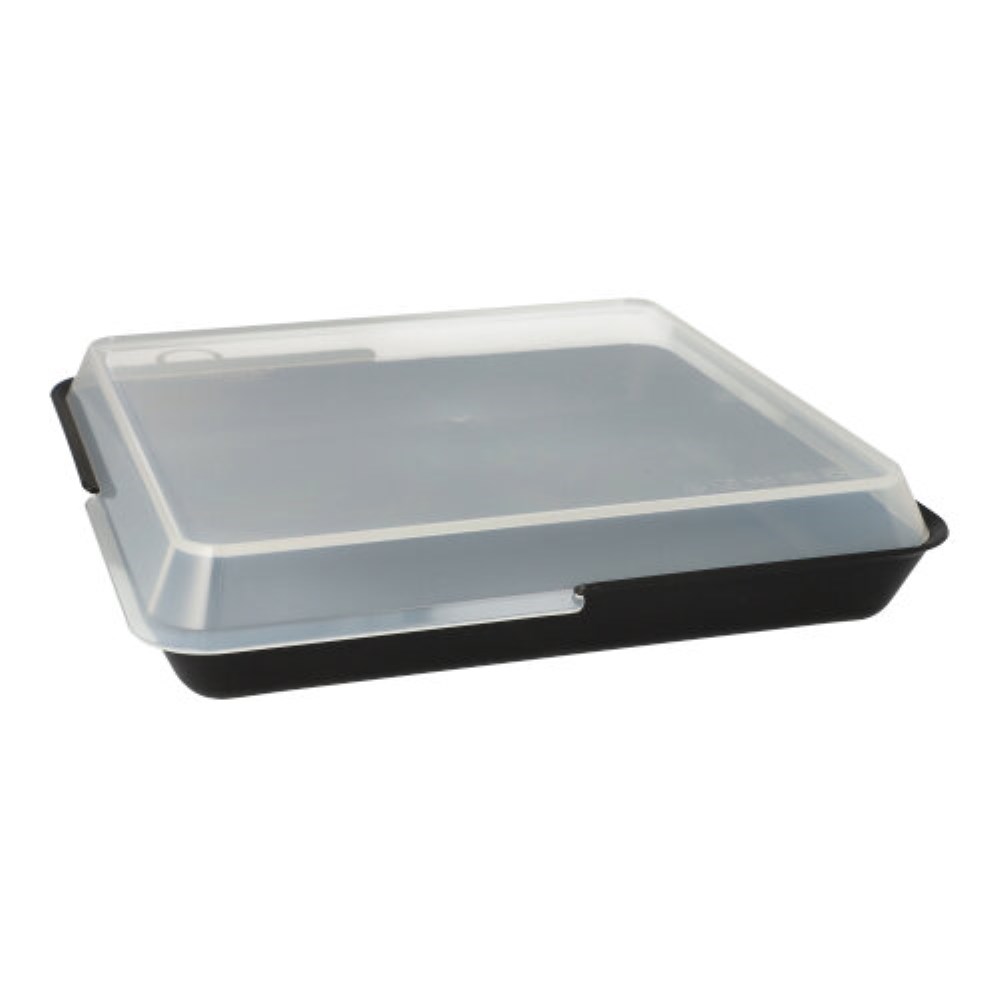 12 "Circulware" Mehrweg-Schalen Mix & Match eckig 2,9 cm x 23,4 cm x 23,4 cm schwarz