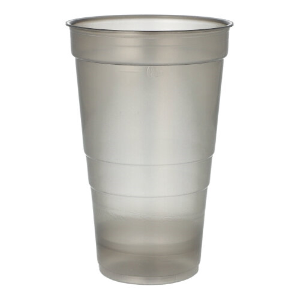 25 Mehrweg-Trinkbecher PP 0,5 l Ø 9,5 cm · 14,4 cm grau