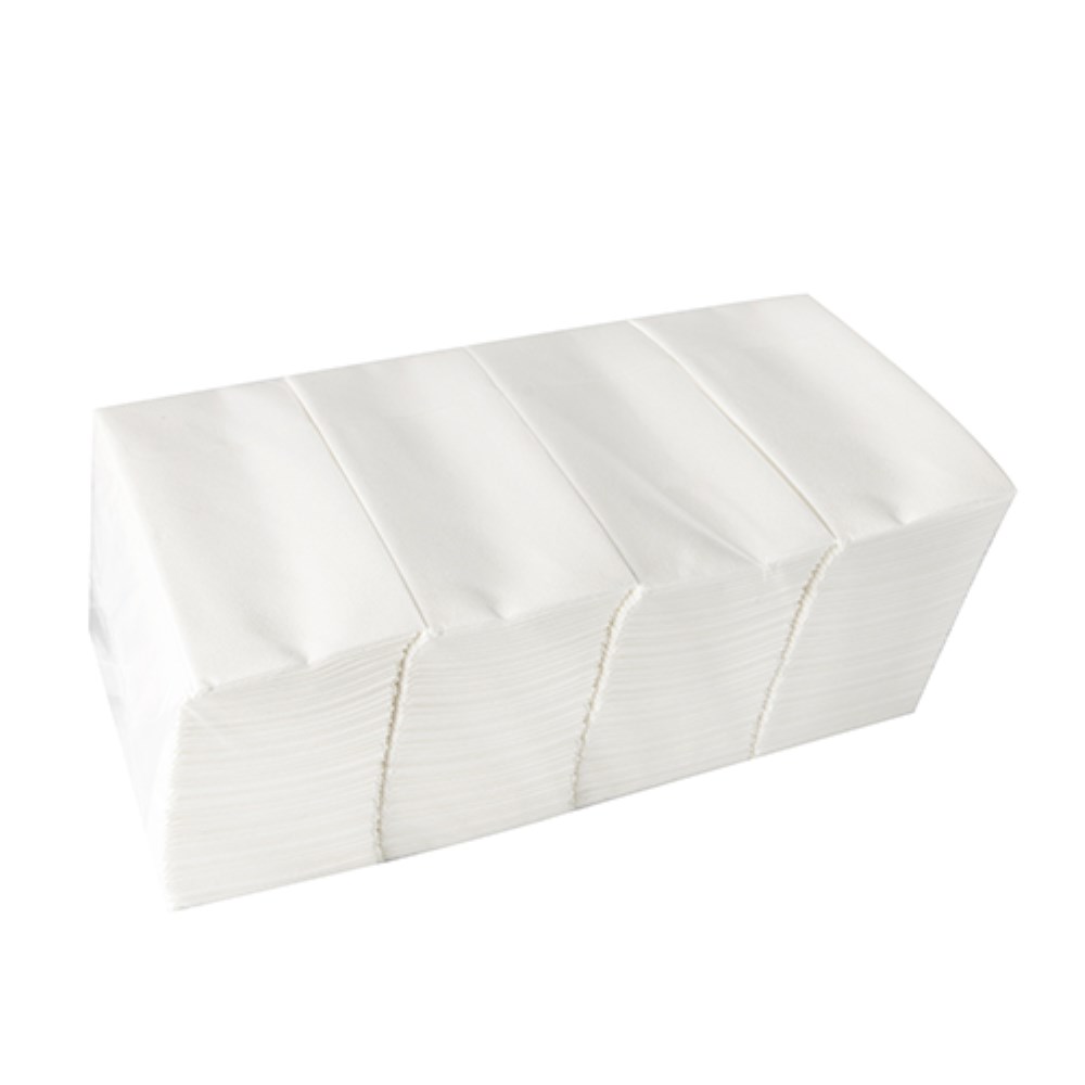 480 Bestecktaschen, Airlaid 40 cm x 33 cm weiss mit Besteckfalz