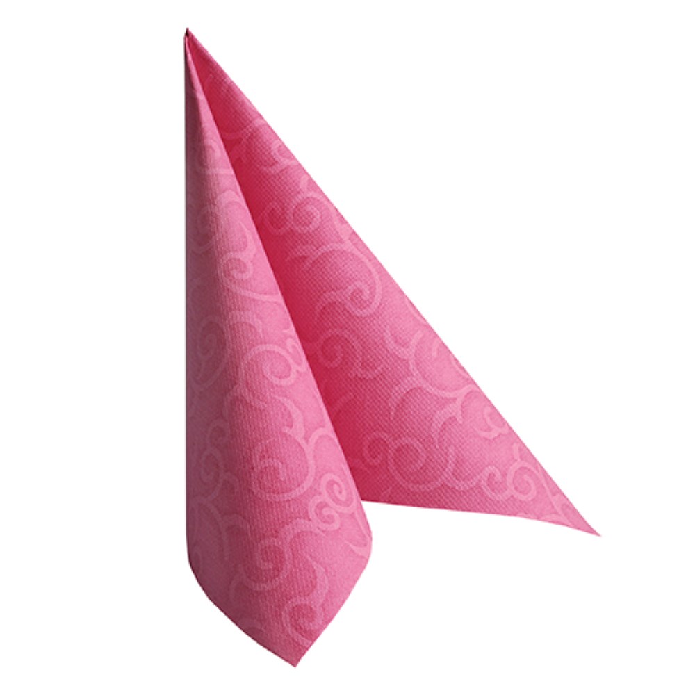 50 Servietten "ROYAL Collection" 1/4-Falz 40 cm x 40 cm fuchsia "Casali"