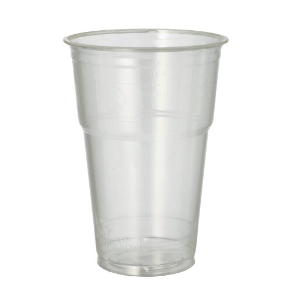 70 Kaltgetränkebecher, PLA "pure" 0,4 l Ø 9,5 cm · 13,2 cm glasklar mit Schaumrand