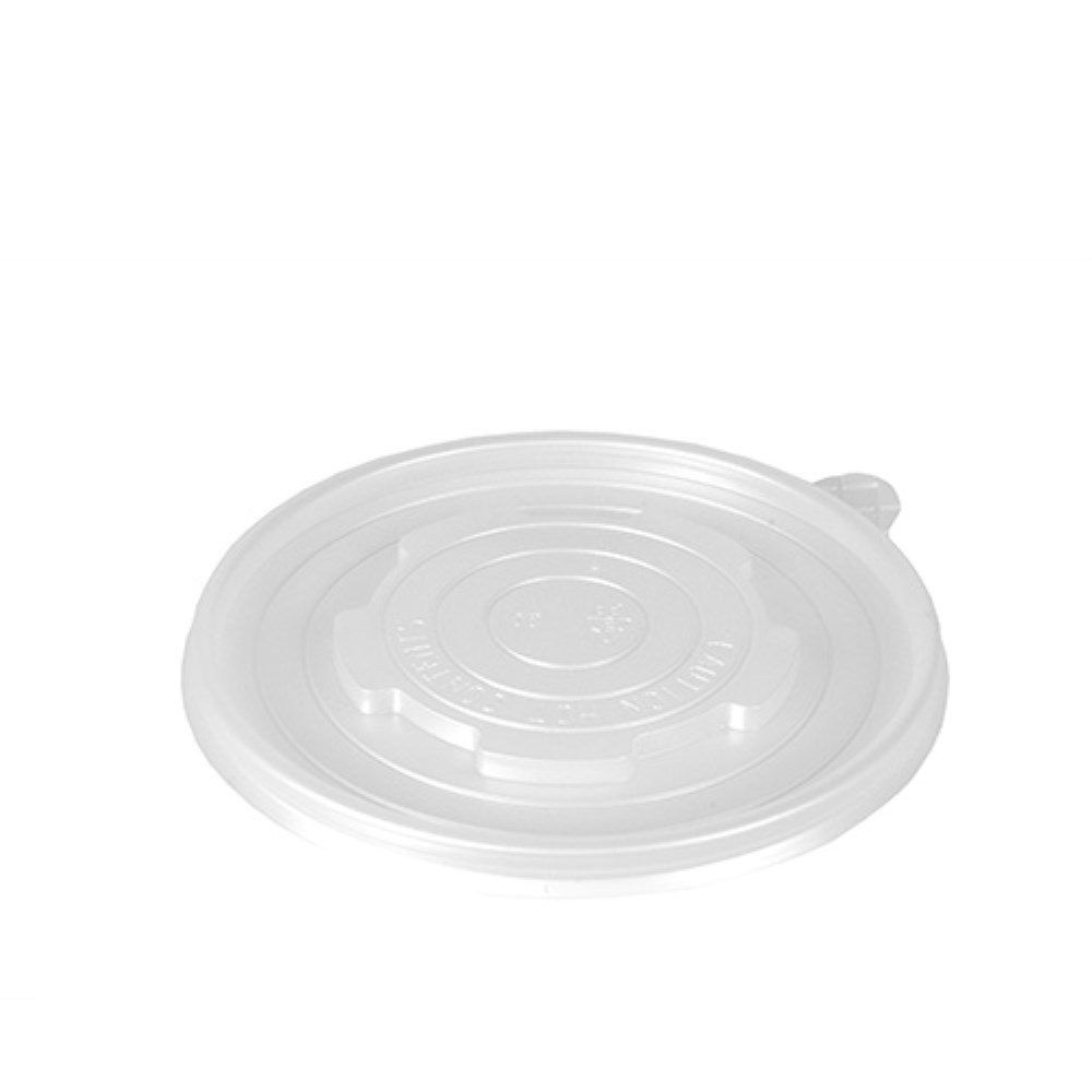 50 Deckel für Suppenbecher, PP "To Go" rund Ø 11 cm transparent