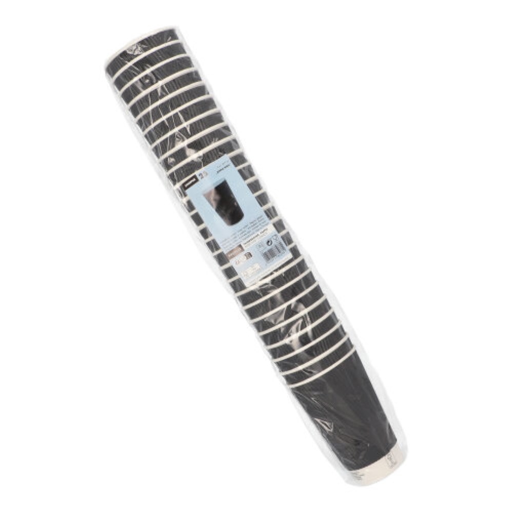 25 Trinkbecher, Pappe "To Go" 0,4 l Ø 9 cm · 13,7 cm schwarz Ripple Wall