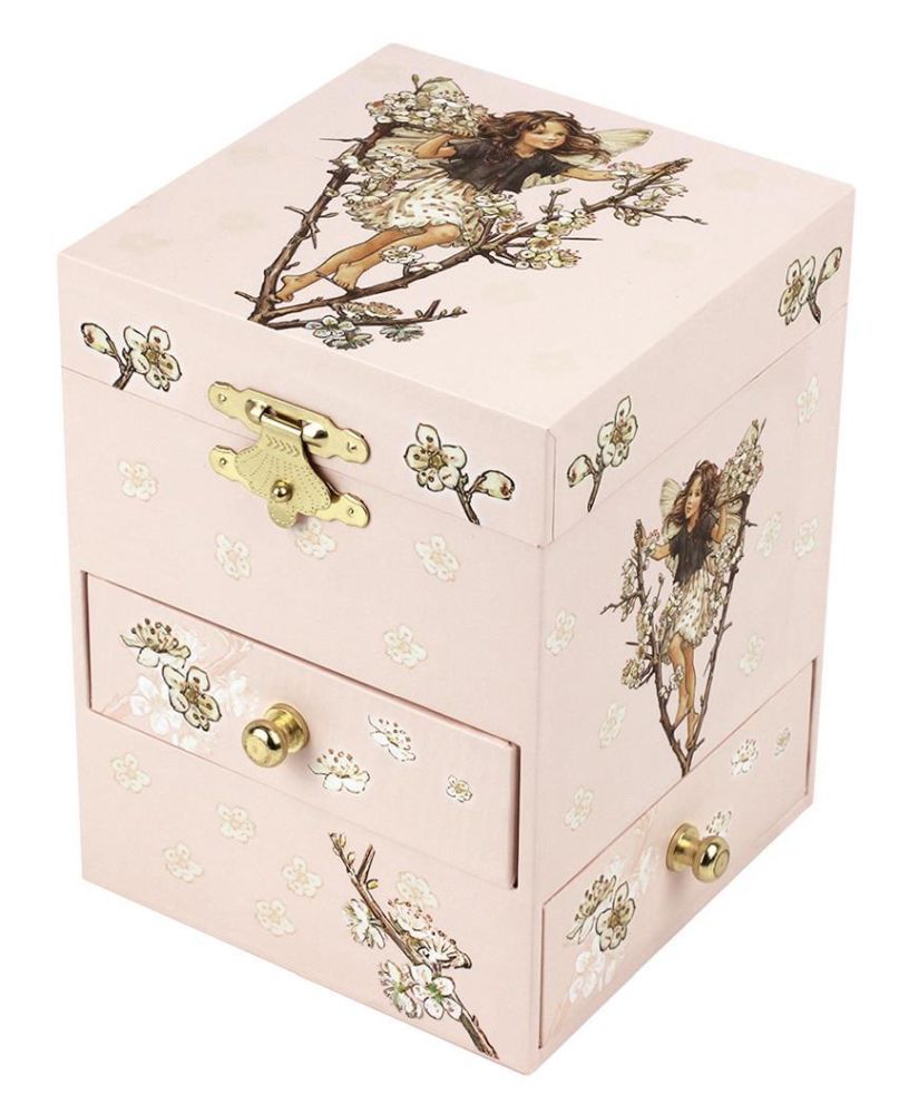 Phosphoreszierende Spieldose 3 Schubladen Kirschen -  Flower Fairies© - Leuchtet in der Nacht Phosphoreszierende Spieldose 3 Schubladen Kirschen -  Flower Fairies© - Leuchtet in der Nacht