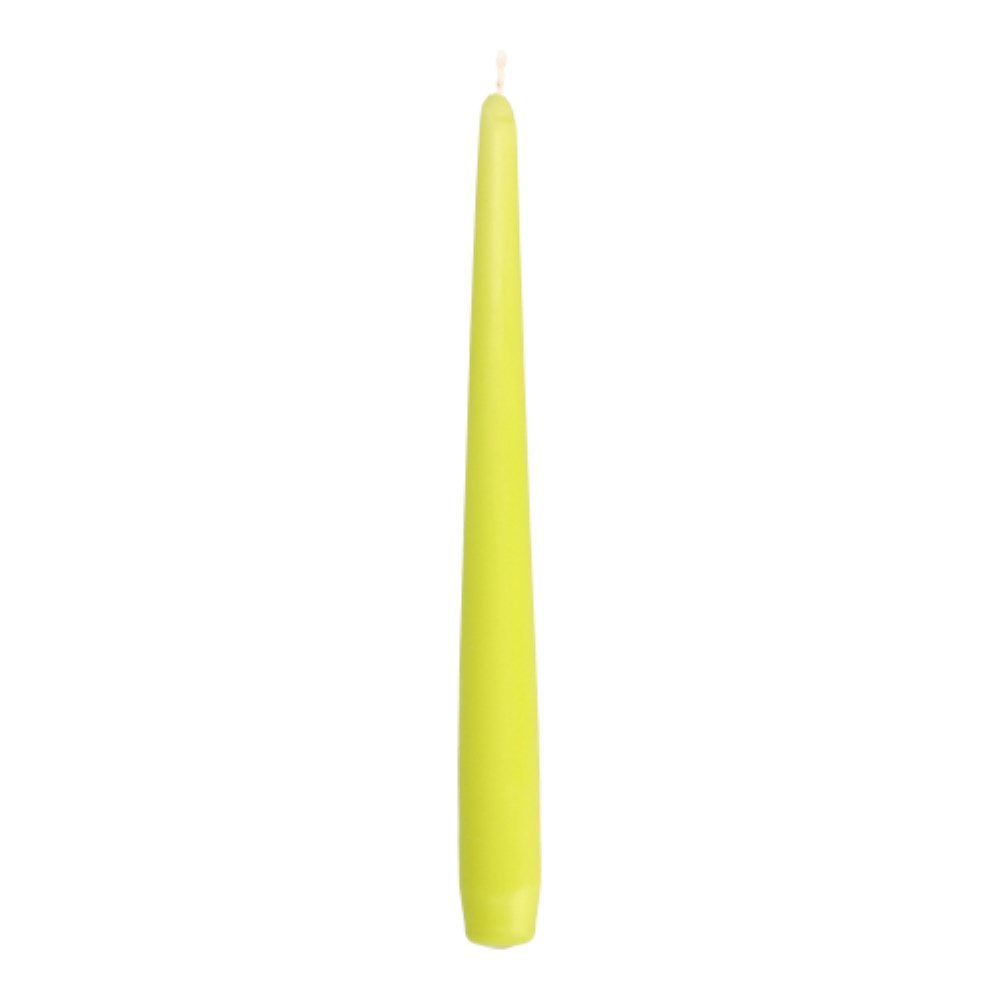50 Leuchterkerzen Ø 2,2 cm · 25 cm limonengrün