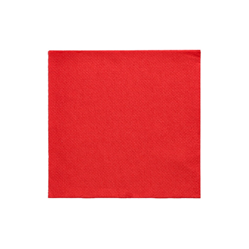 20 Servietten "DAILY Collection" 1/4-Falz 24 cm x 24 cm rot