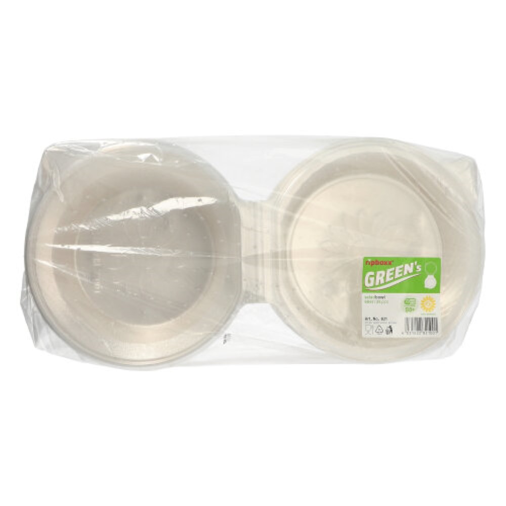 25 Feinkost- und Salatschalen mit Klappdeckel PP rund 950 ml 8,7 cm x 22 cm x 21,5 cm