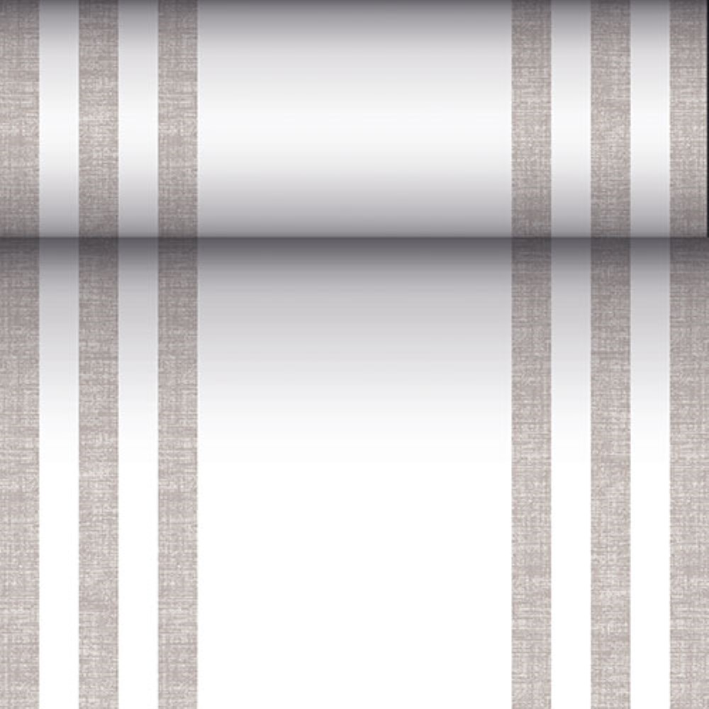 Tischläufer, stoffähnlich, PV-Tissue Mix "ROYAL Collection" 24 m x 40 cm grau "Lines"