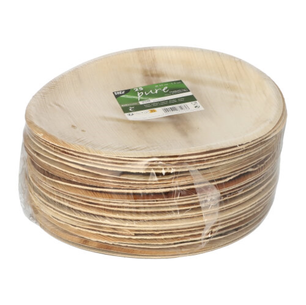 25 Teller, Palmblatt "pure" rund Ø 25 cm · 2 cm