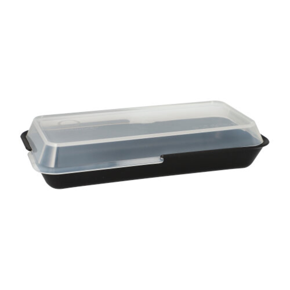 24 "Circulware" Mehrweg-Schalen Mix & Match eckig 3 cm x 11,7 cm x 23,4 cm schwarz