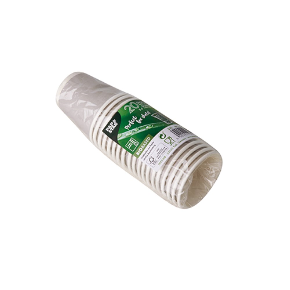 20 Trinkbecher, Pappe 5 cl Ø 5 cm · 5 cm silber "Shot"