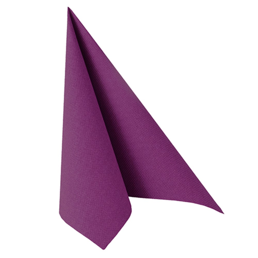 50 Servietten "ROYAL Collection" 1/4-Falz 40 cm x 40 cm lila