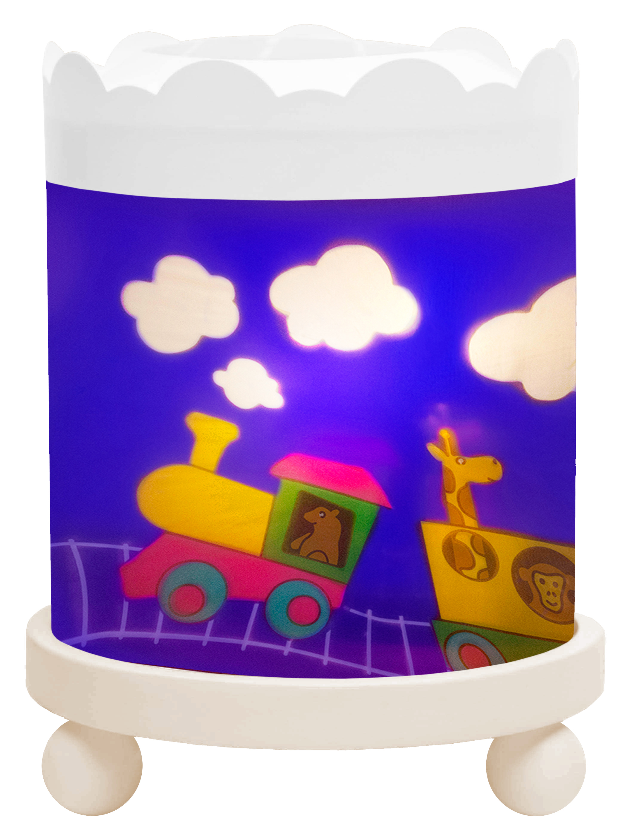 Nacht Licht - Magische Karussel Zug - Weiss 12V