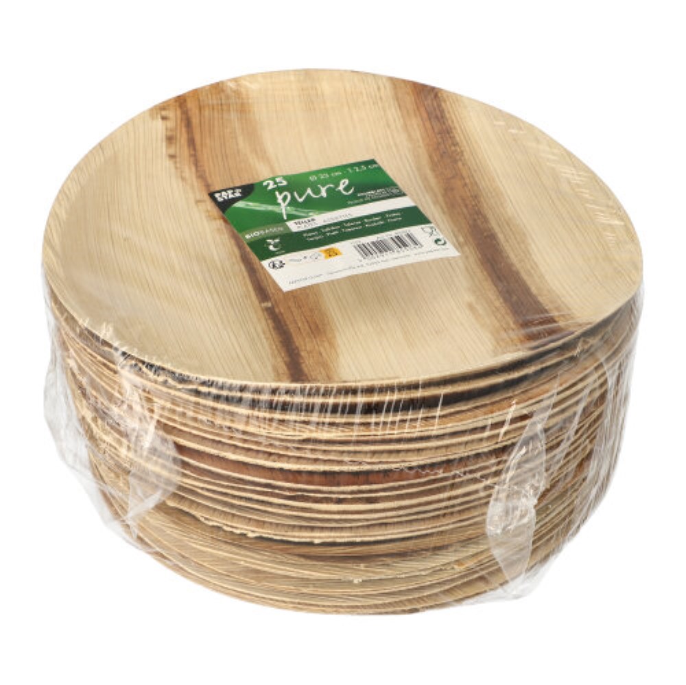 25 Teller, Palmblatt "pure" rund Ø 23 cm · 2,5 cm