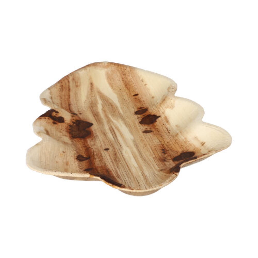 6 Teller, Palmblatt "pure" 2,5 cm x 24,3 cm x 21,2 cm Weihnachtsbaum