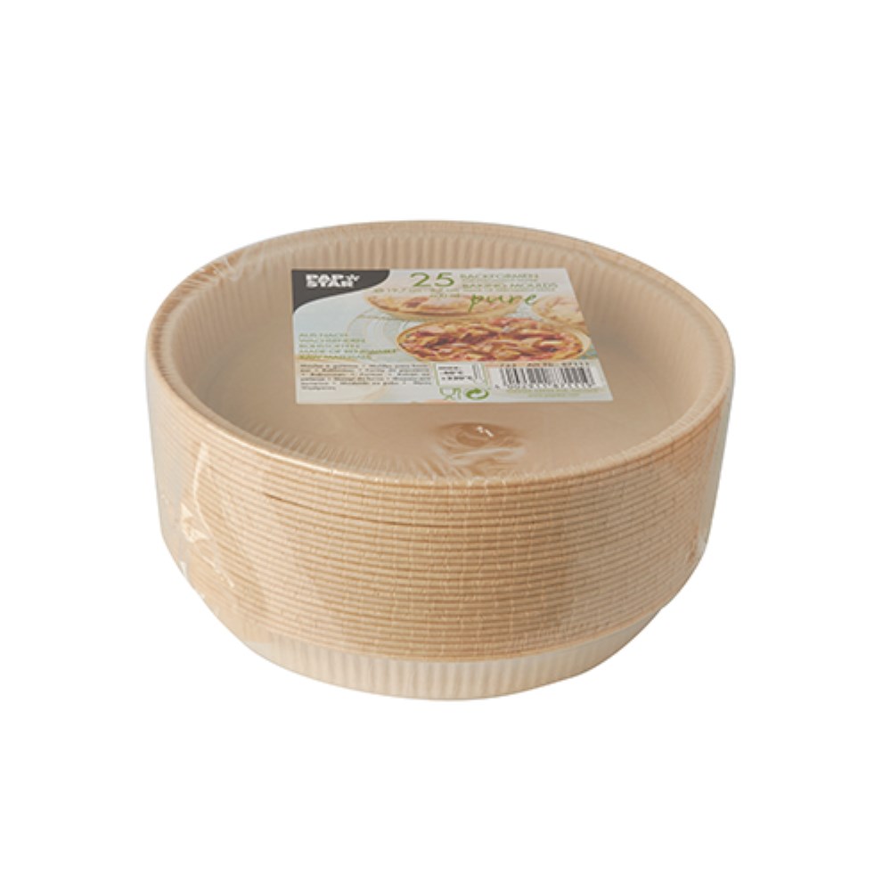25 Backformen "pure" 600 ml Ø 19,7 cm · 2,7 cm braun