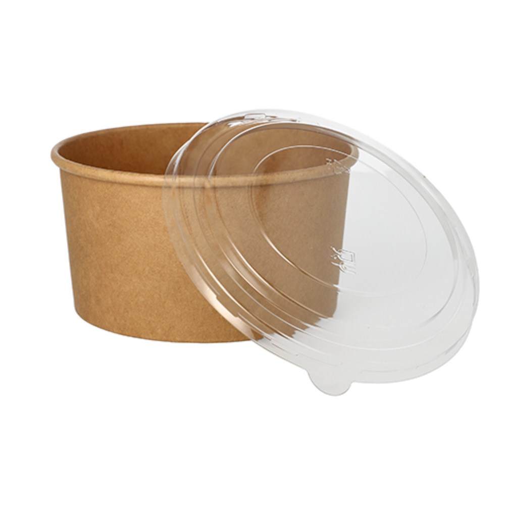 50 Salatschalen, Pappe rund 1000 ml Ø 15 cm · 7,5 cm braun