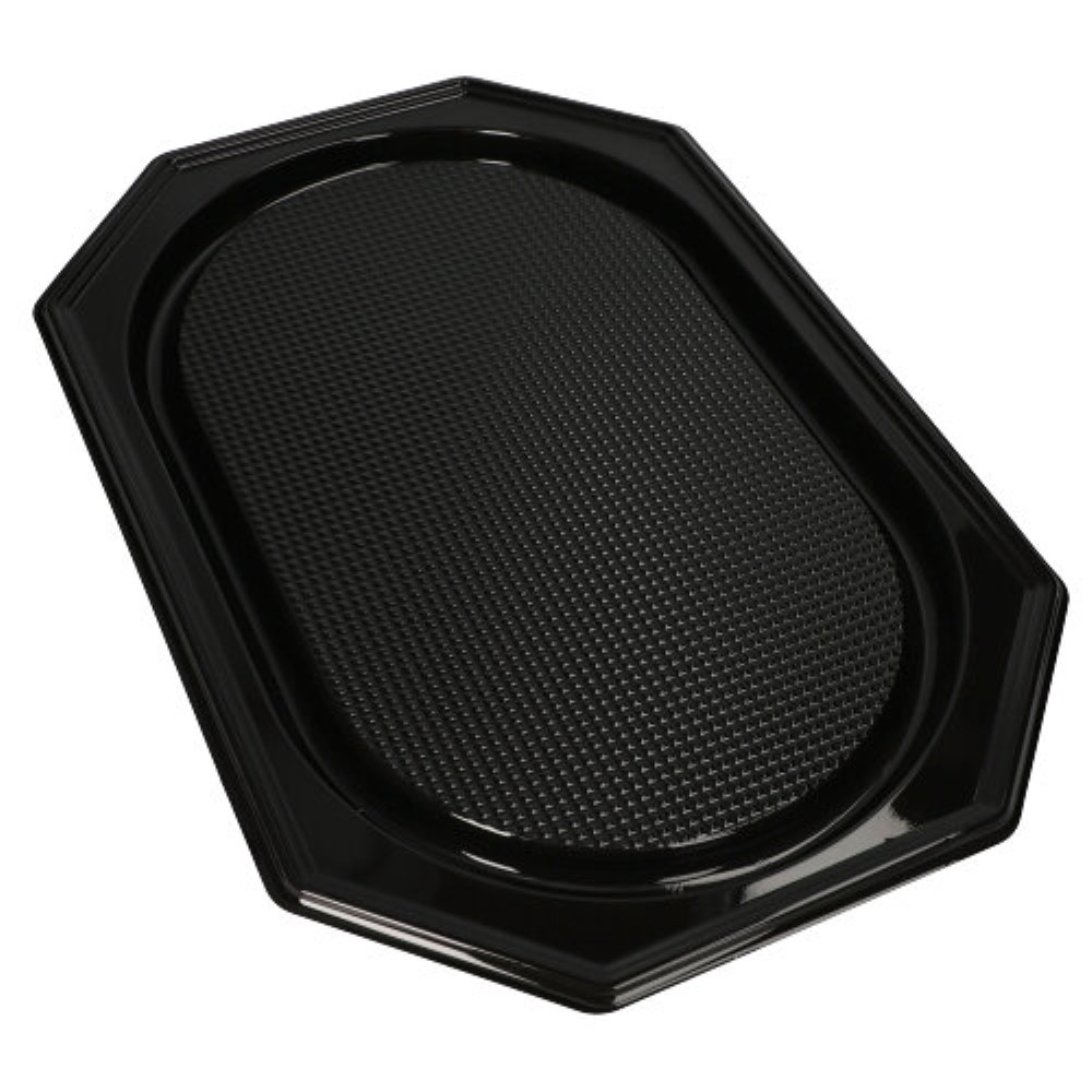 10 Servierplatten, PET 53 cm x 35 cm schwarz