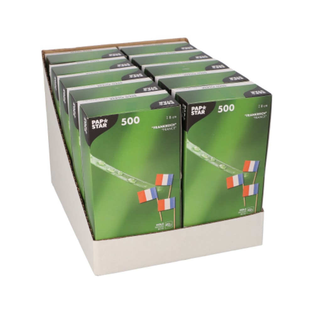 500 Deko-Picker 8 cm "Frankreich"