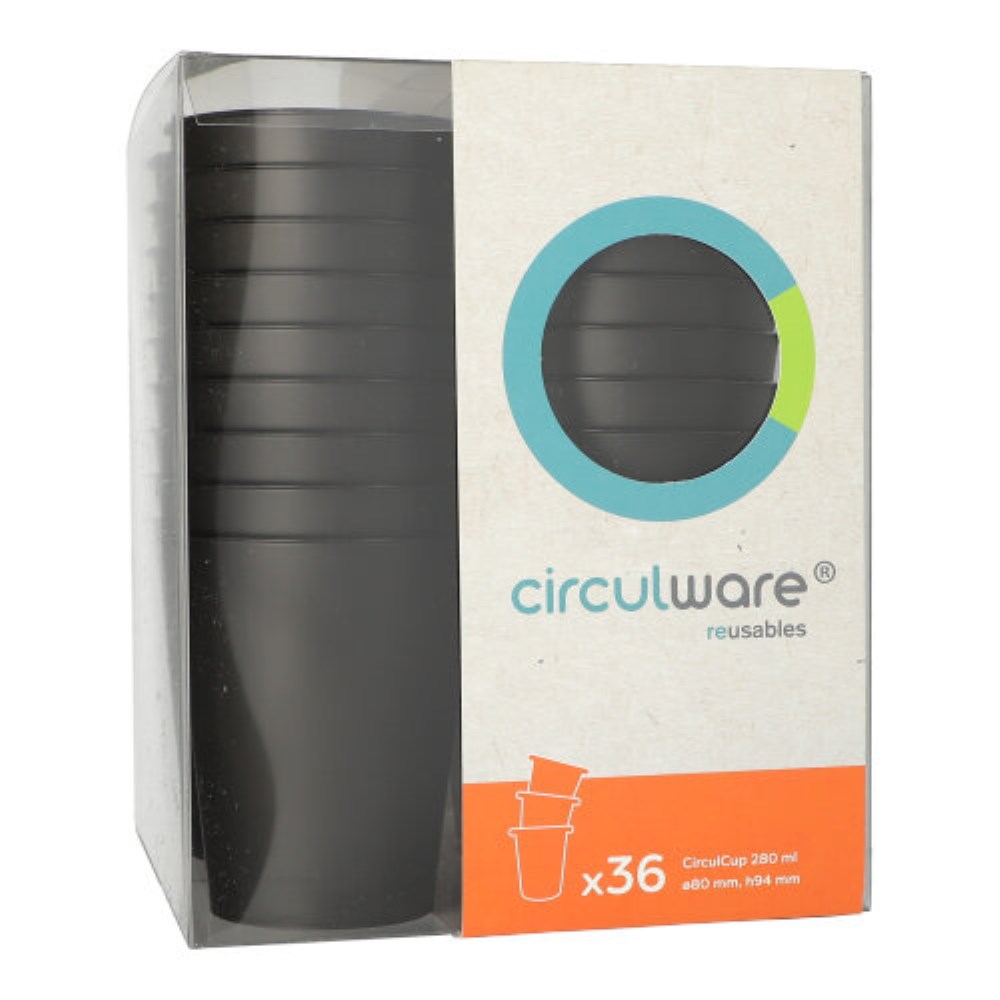 36 "Circulware by Haval" Mehrweg-Automatenbecher rund 0,28 l Ø 8 cm · 9,4 cm