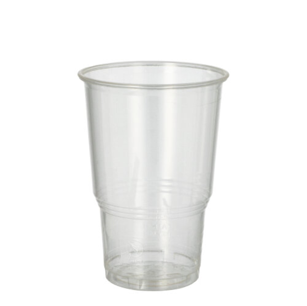 25 Kaltgetränkebecher, PLA "pure" 0,25 l Ø 7,8 cm · 11 cm glasklar mit Schaumrand