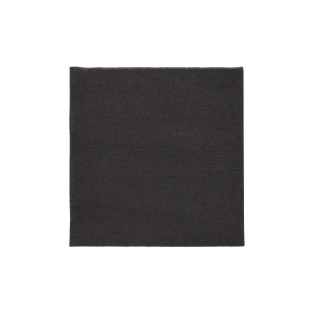 125 Servietten, 2-lagig "PUNTO" 1/4-Falz 20 cm x 20 cm schwarz