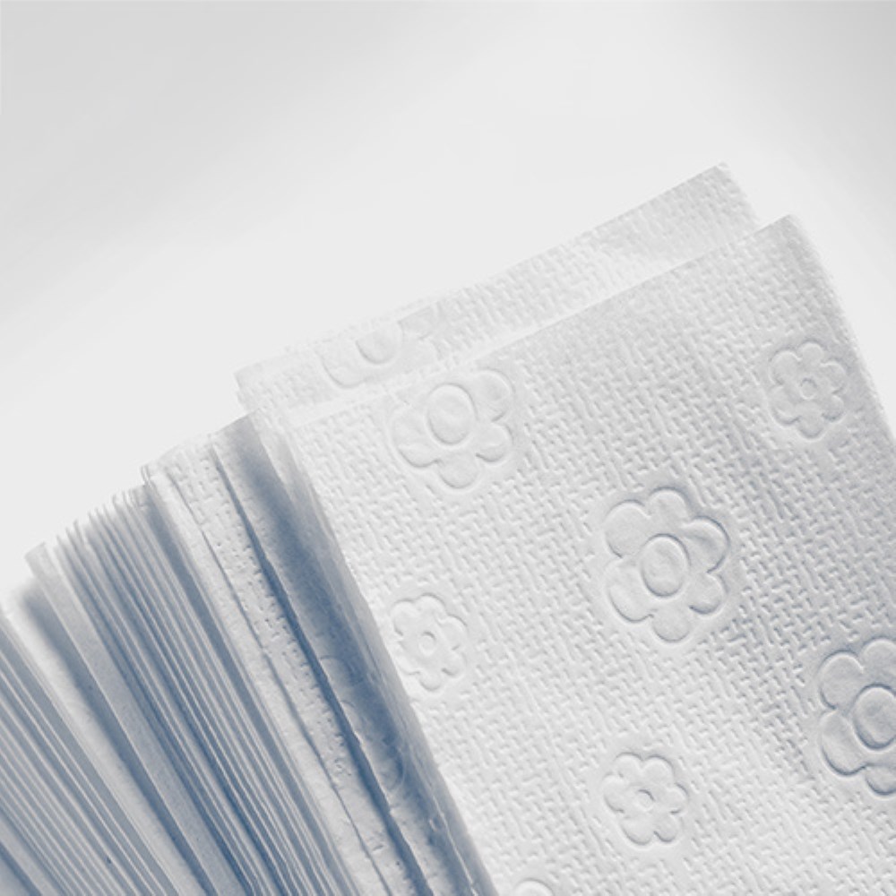 3200 Blatt Handtuchpapier V-Falz 23 cm x 25 cm weiss "Eco" 2-lagig (20x160)