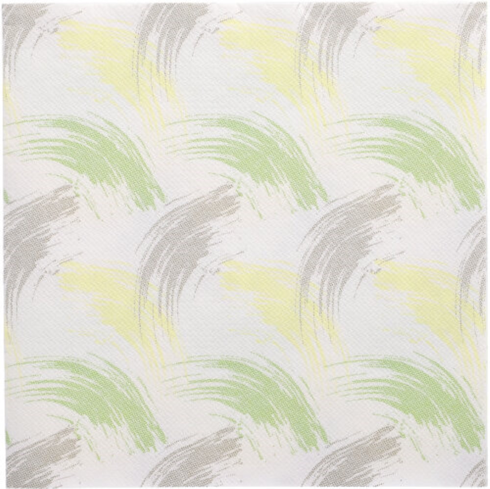 50 Servietten "ROYAL Collection" 1/4-Falz 40 cm x 40 cm limonengrün "Brushstroke"