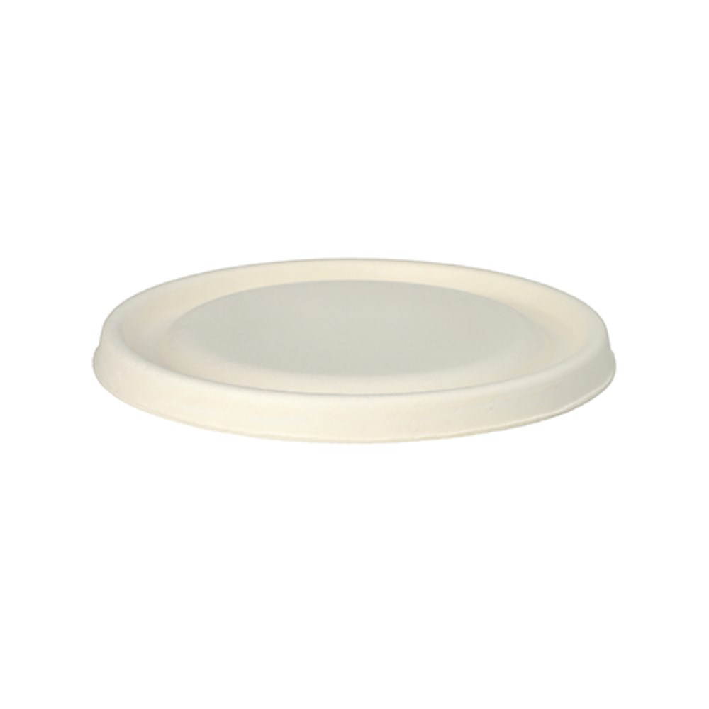 25 Deckel für Schalen Zuckerrohr "pure" rund Ø 17 cm · 1,2 cm weiss