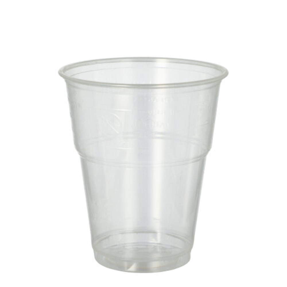 70 Kaltgetränkebecher, PLA "pure" 0,3 l Ø 9,5 cm · 11 cm glasklar mit Schaumrand