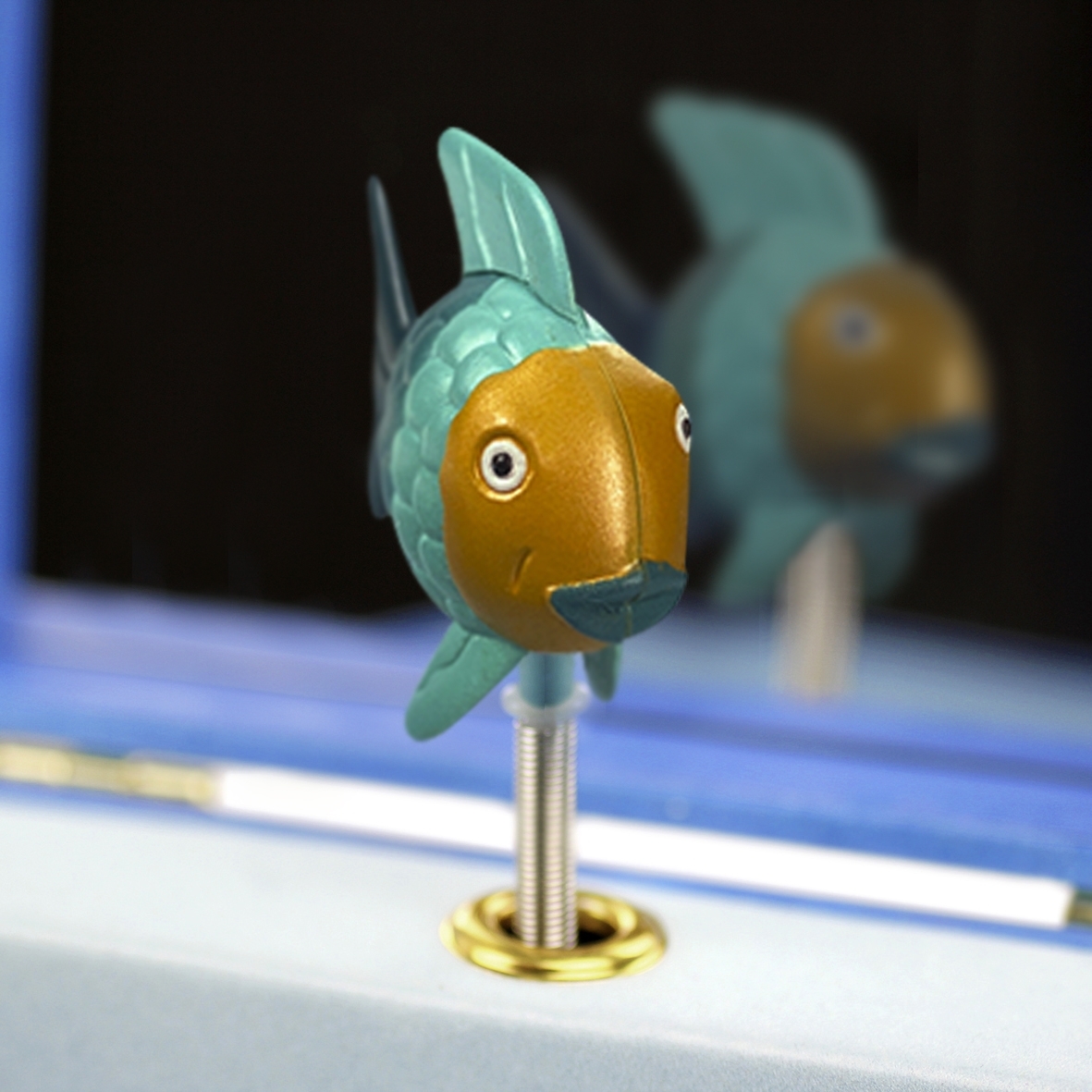 Phosphoreszierende Spieldose Regenbogenfisch© - Leuchtet in der Nacht