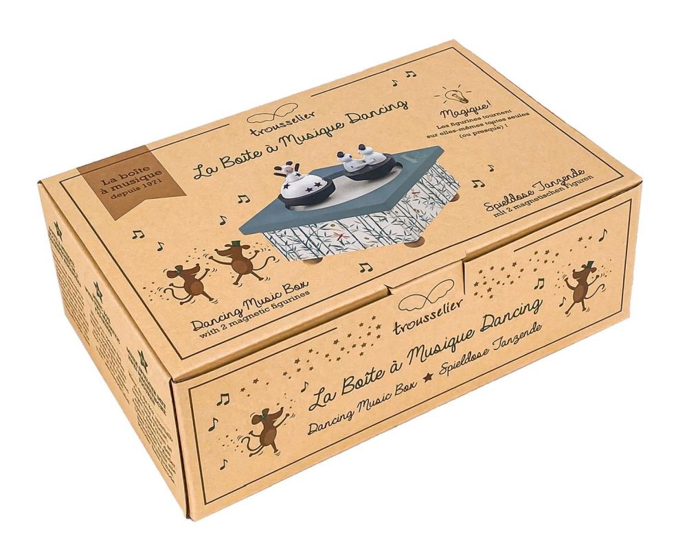 Spieldose Tanzende Panda & Mädchen