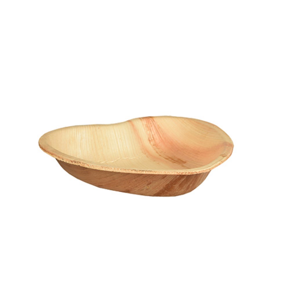 25 Teller, Palmblatt "pure" 15,5 cm x 3 cm "Herz"