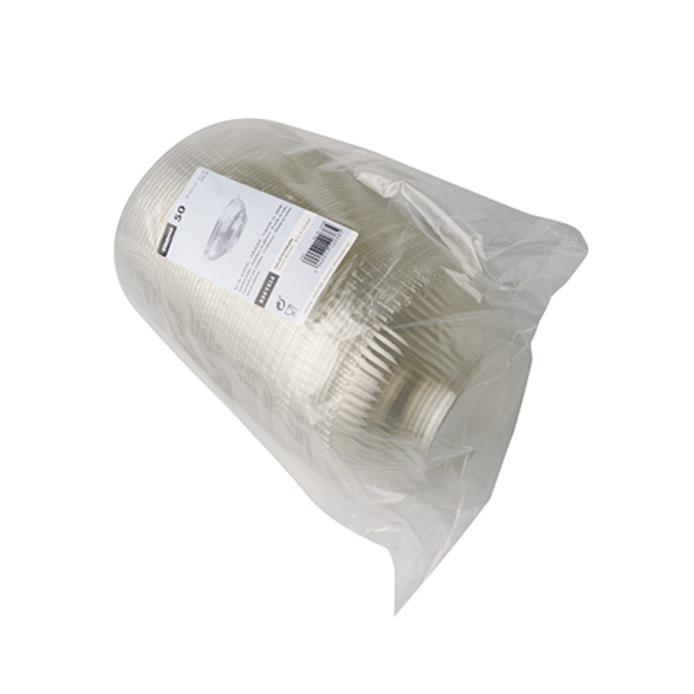 50 Salatschalen, R-PET rund 500 ml Ø 15,5 cm · 5,5 cm glasklar