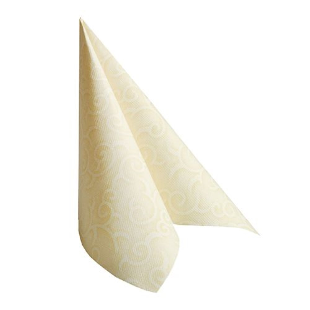 20 Servietten "ROYAL Collection" 1/4-Falz 40 cm x 40 cm champagner "Casali"